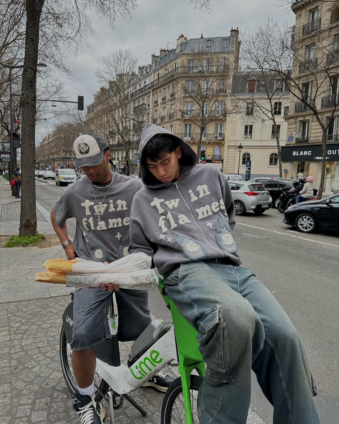 Broken Planet Twin Flames Zip Up Hoodie