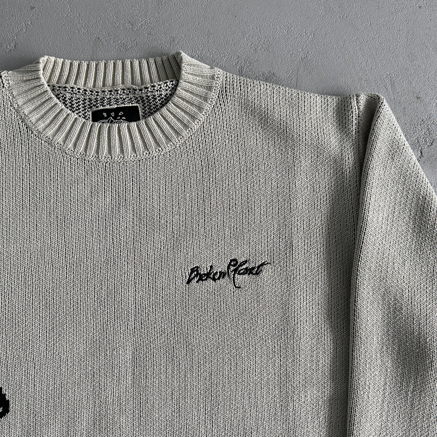 Broken Planet Sweater-Bone