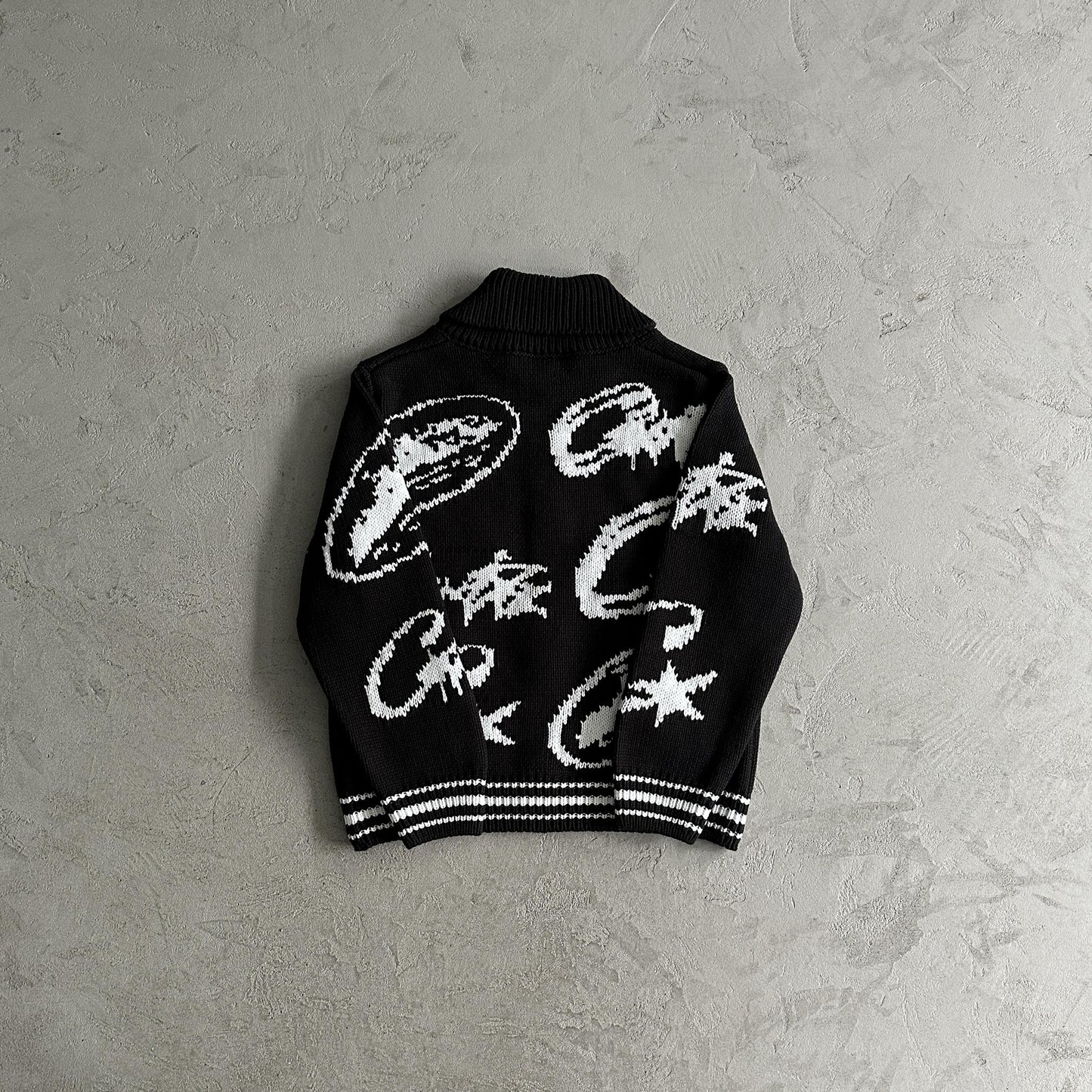 Corteiz heavy knit jacquard sweater