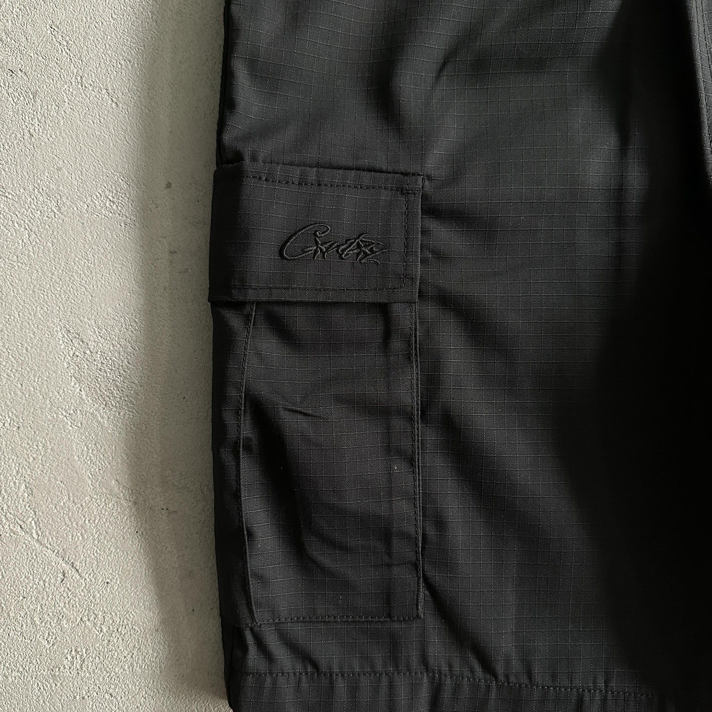 Corteiz Black Cargo Shorts