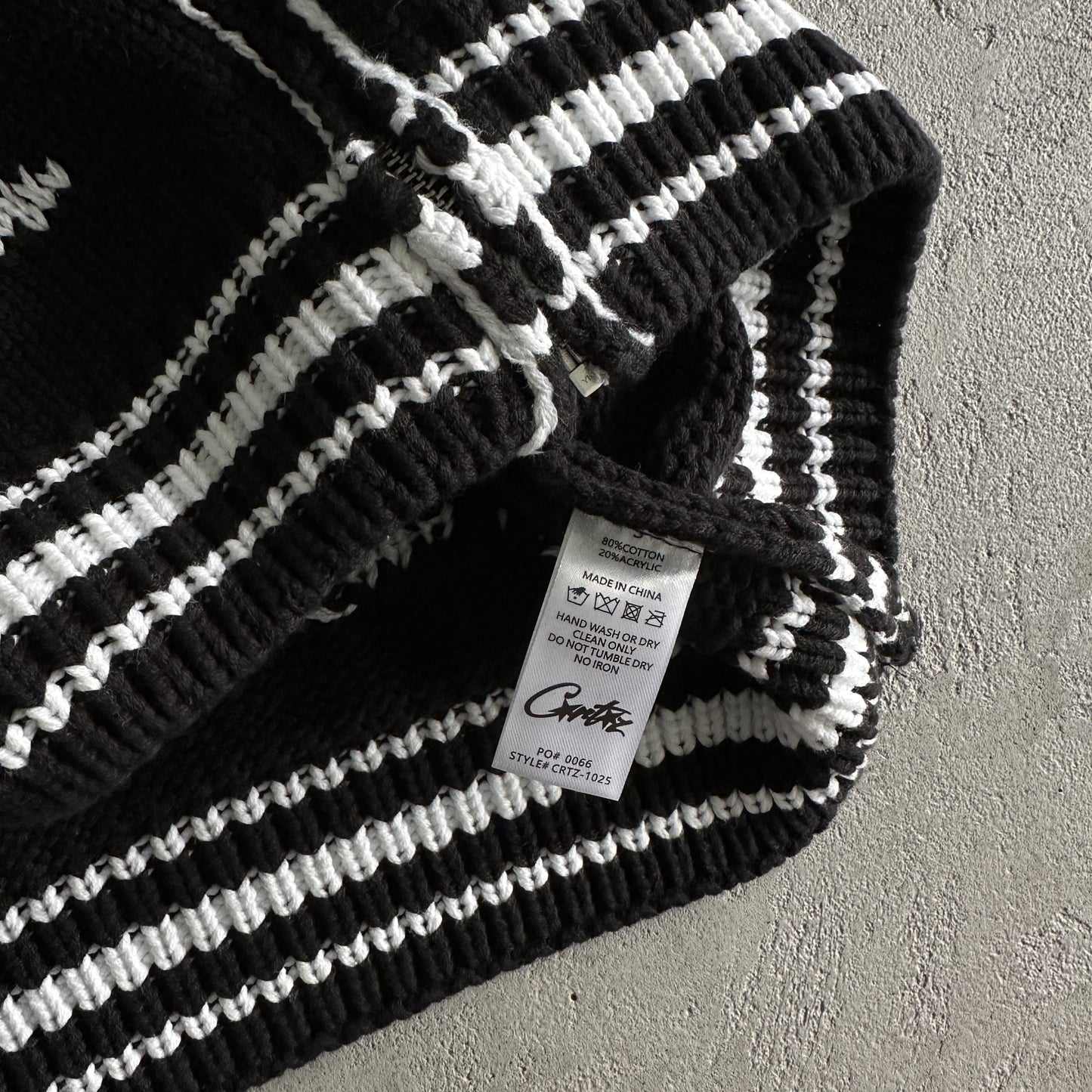 Corteiz heavy knit jacquard sweater