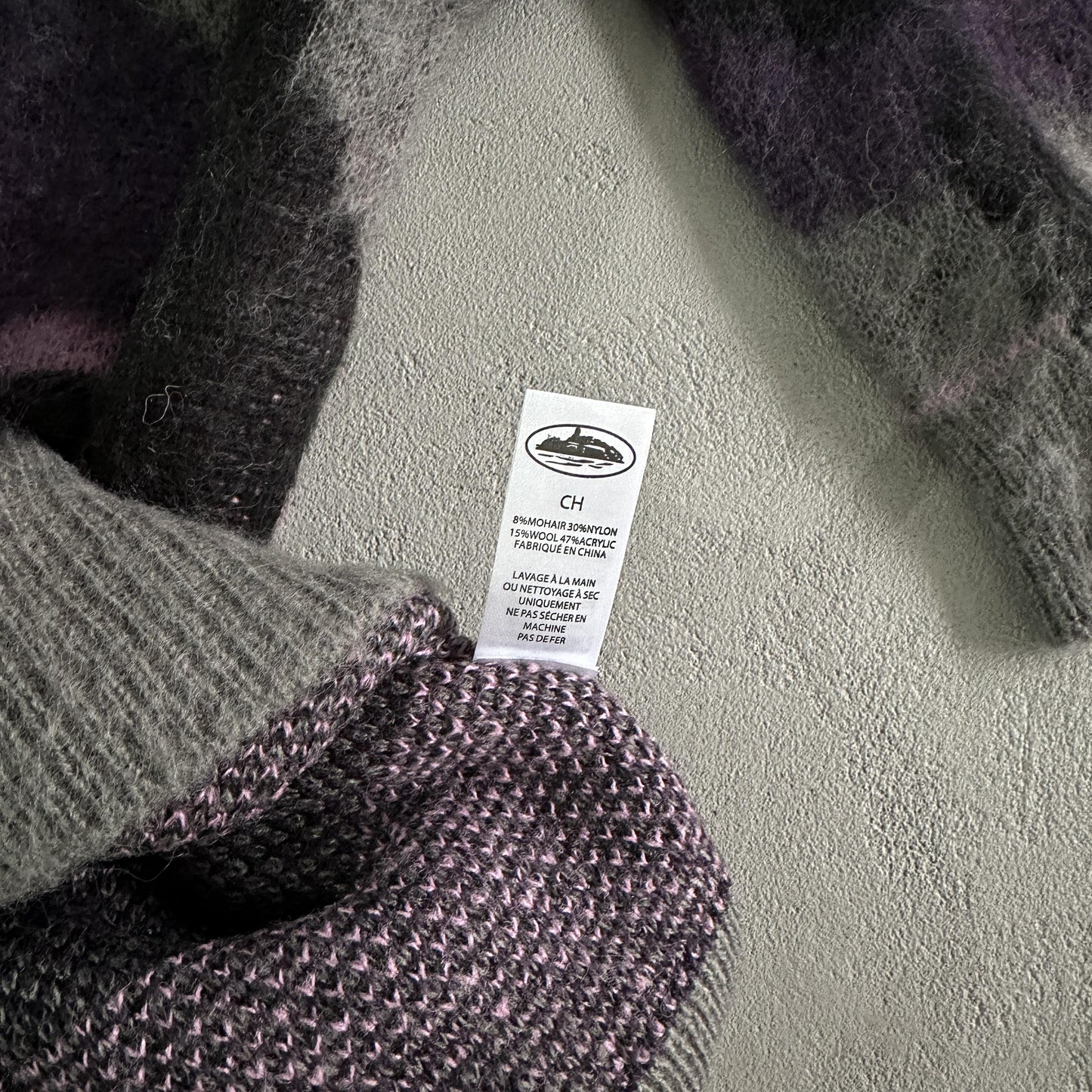 Corteiz Sweater Mohair Purple-camo
