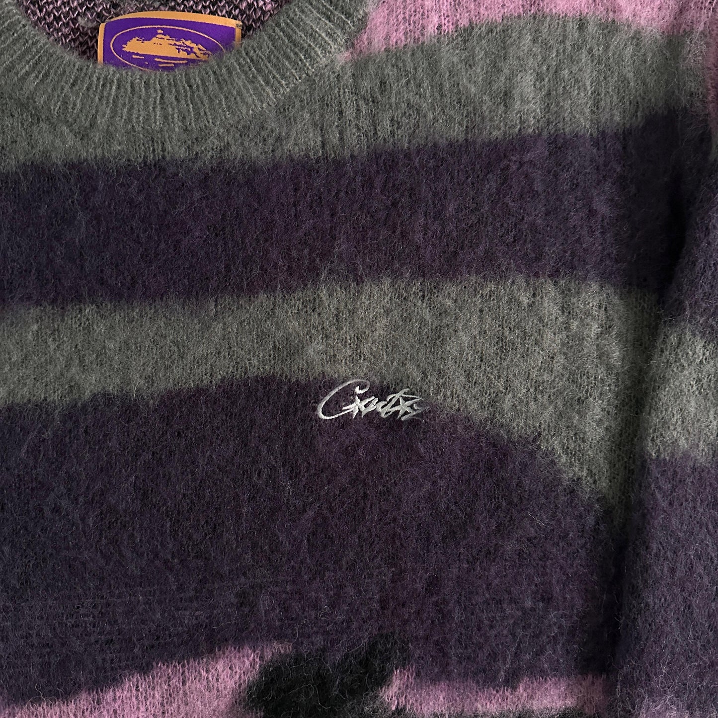 Corteiz Sweater Mohair Purple-camo