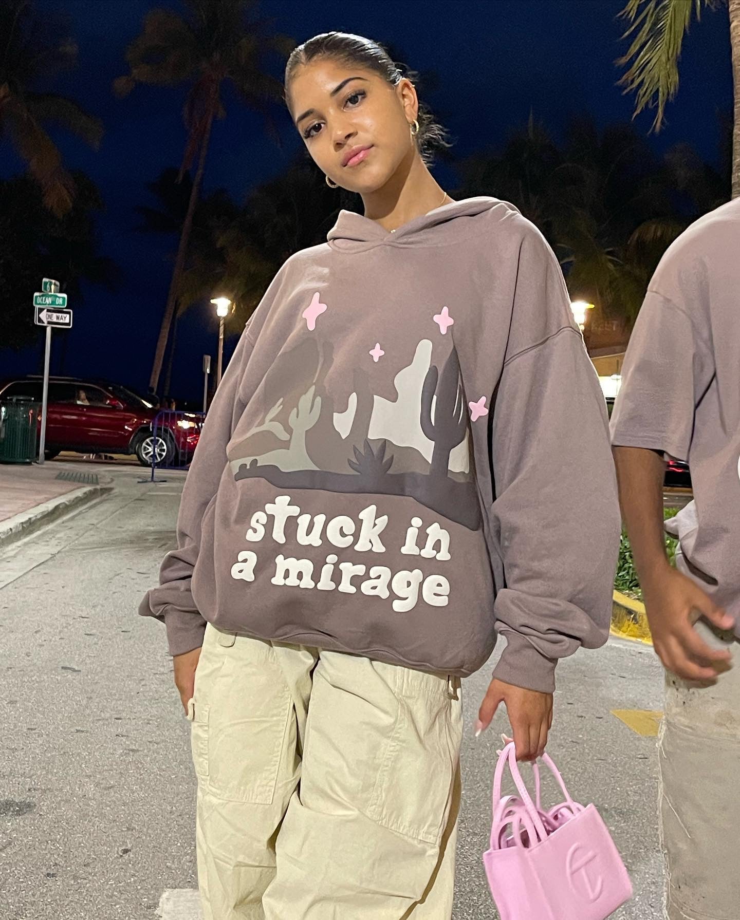 Broken Planet Skin Pink Cactus Hoodie