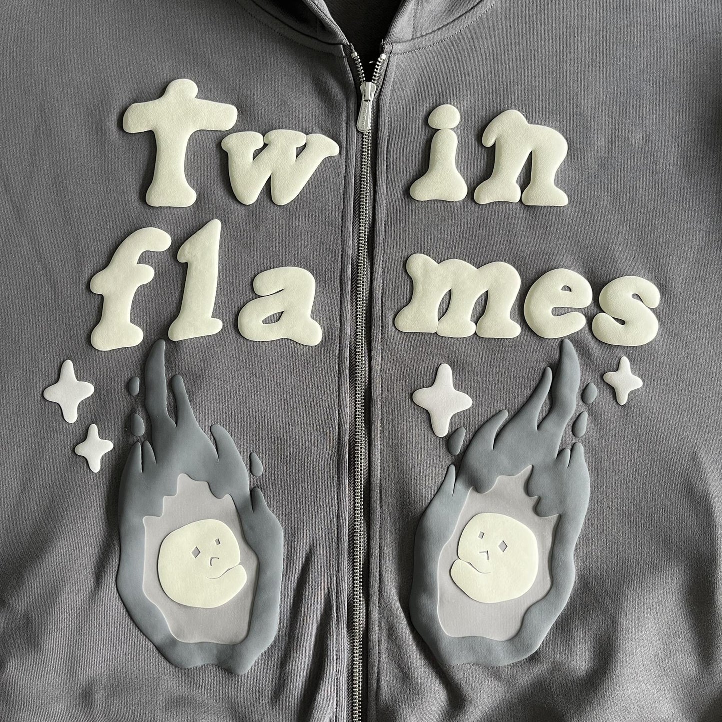 Broken Planet Twin Flames Zip Up Hoodie
