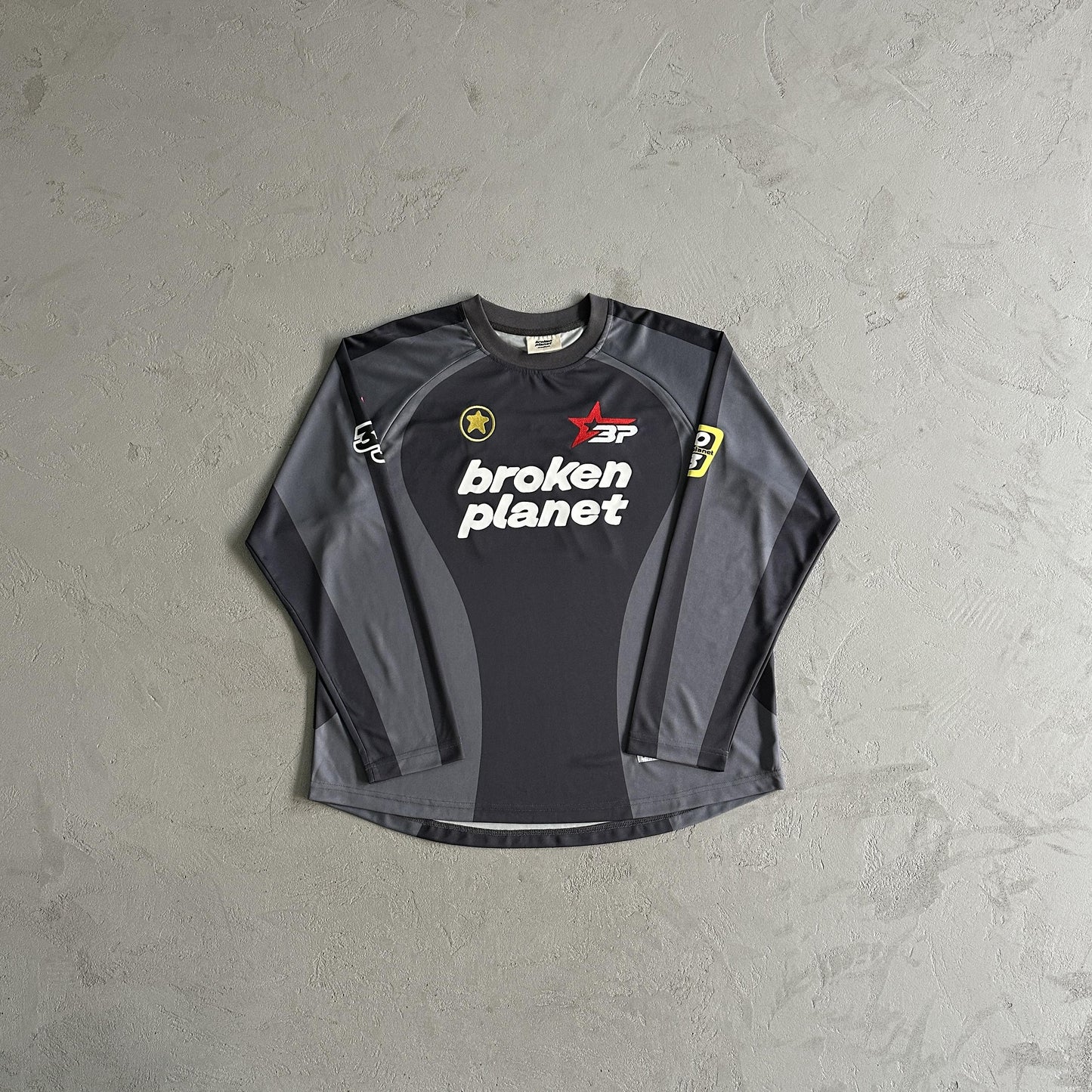 Broken Planet  Football Long Sleeve Tee