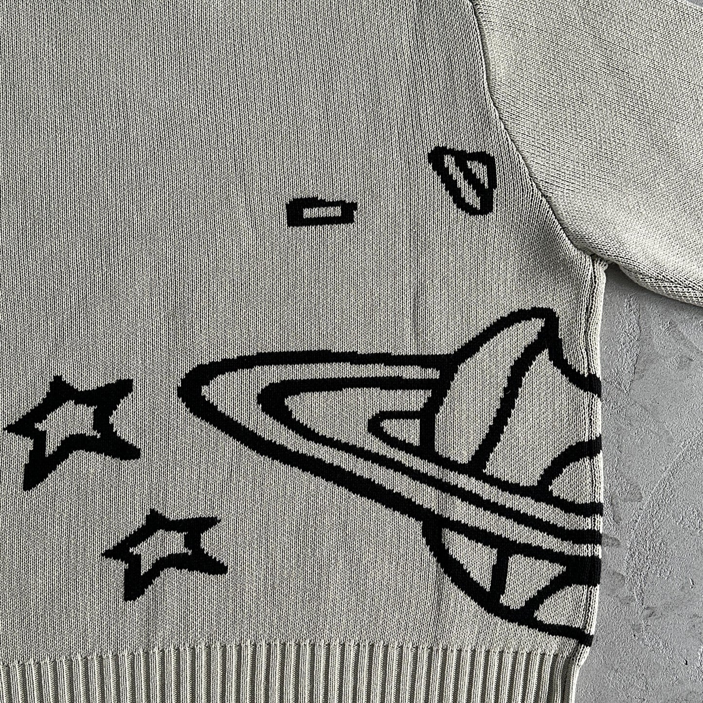 Broken Planet Sweater-Bone