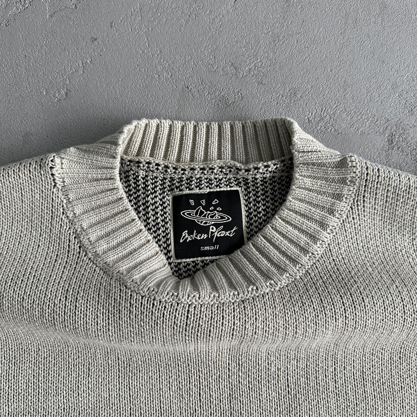 Broken Planet Sweater-Bone