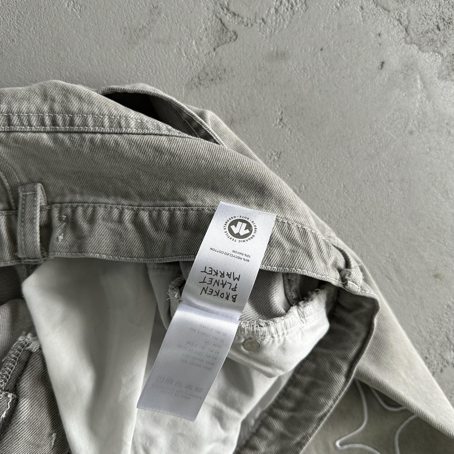 Broken Planet White Star Pants