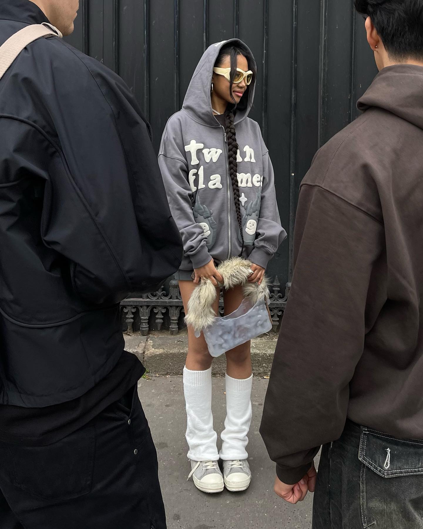 Broken Planet Twin Flames Zip Up Hoodie