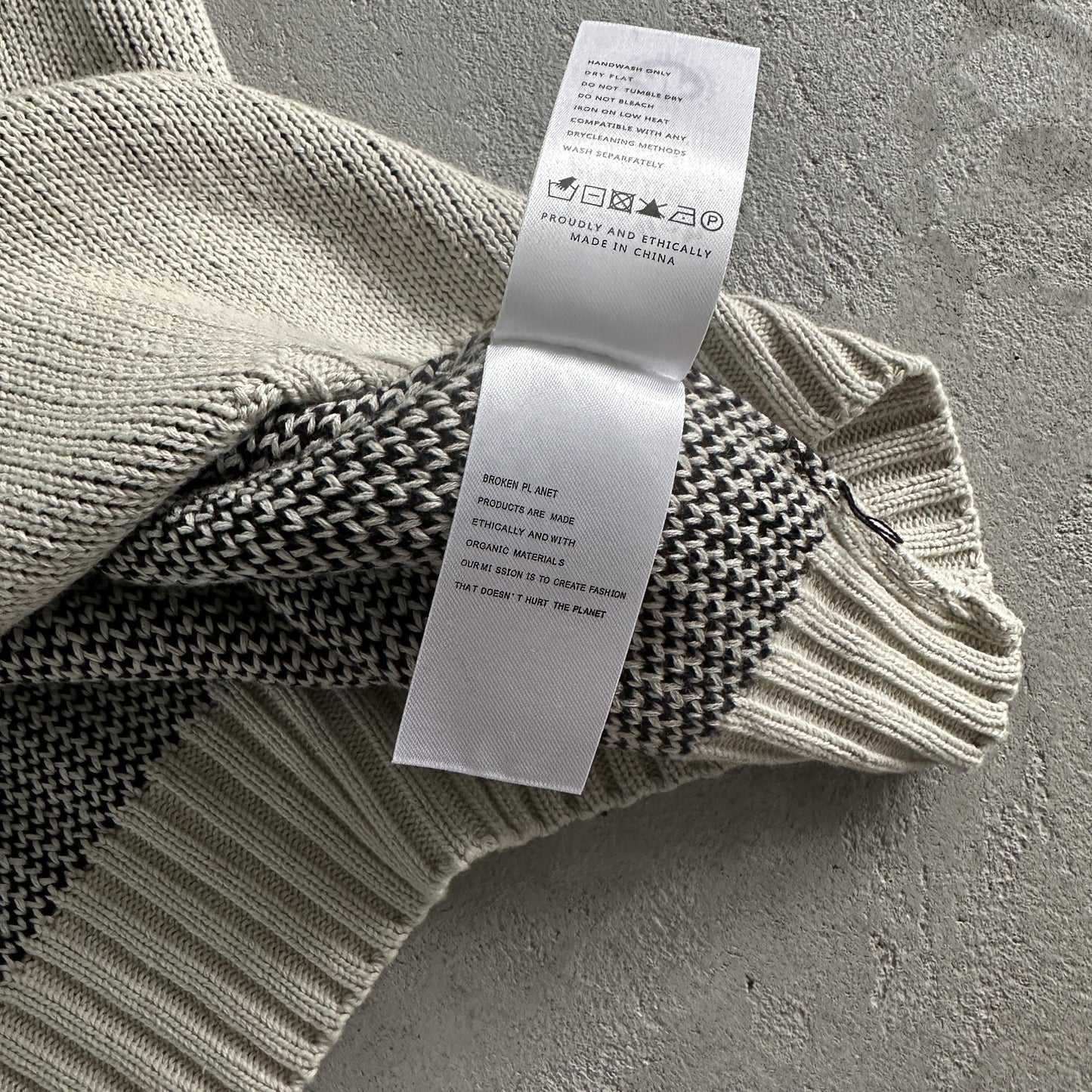 Broken Planet Sweater-Bone