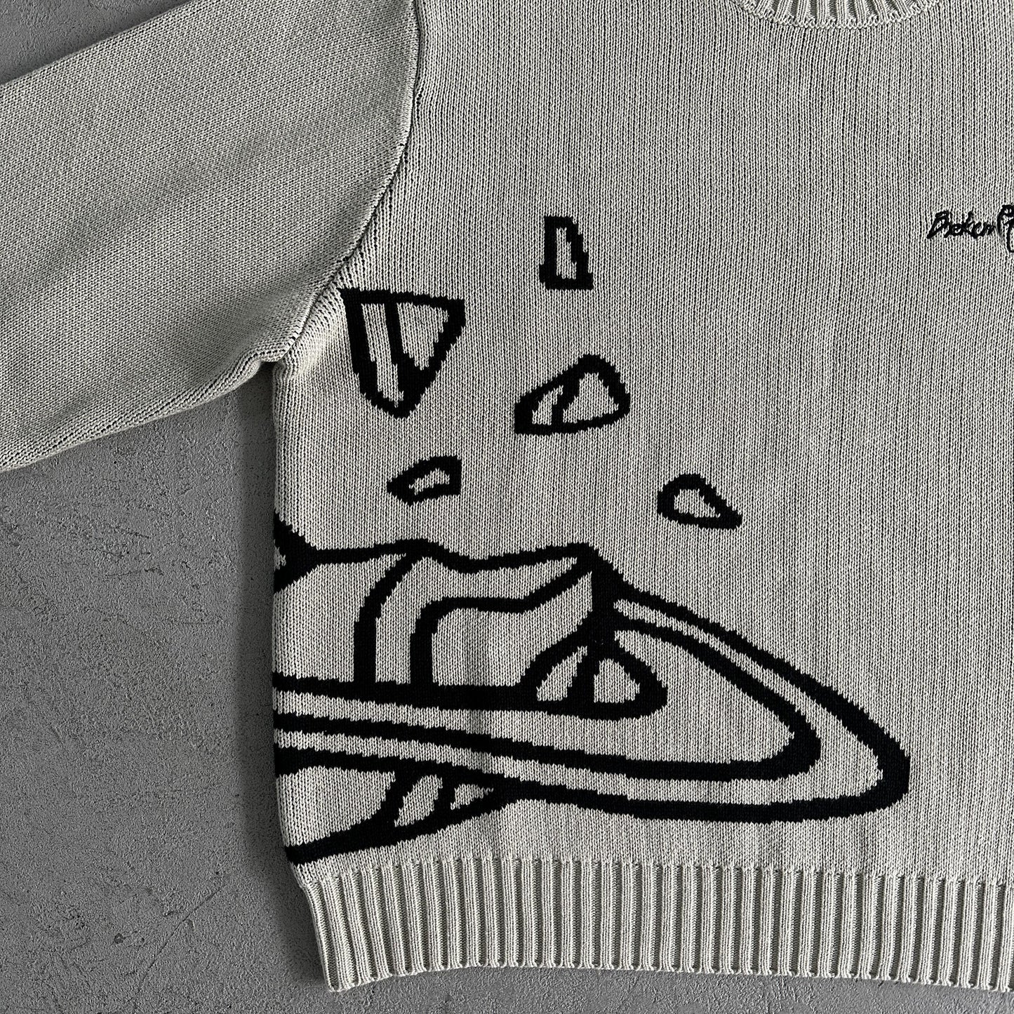 Broken Planet Sweater-Bone